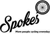 Spokes Canterbury logo with a wheel