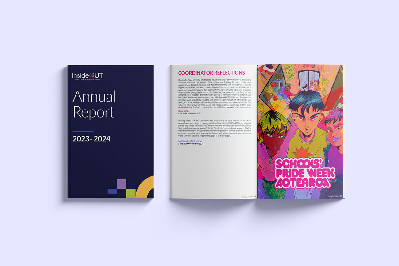Wellington graphic designer stacia designs insideout annual report