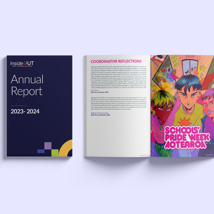 Wellington graphic designer stacia designs insideout annual report
