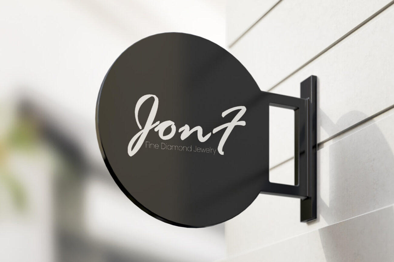 logo design on signage outdors