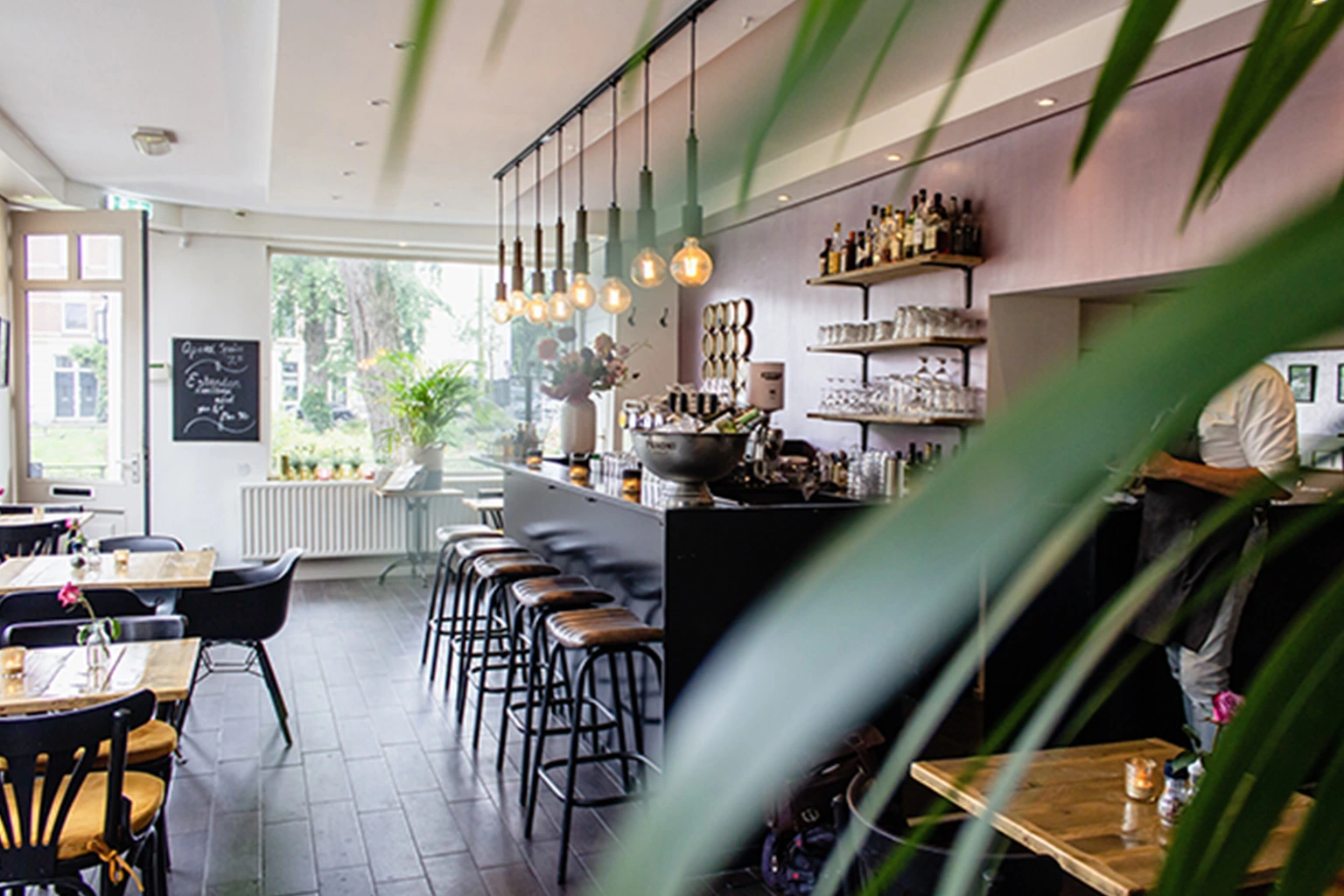 image of a small cafe