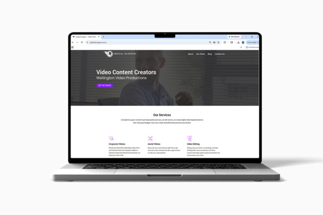 Digital dungeon website design