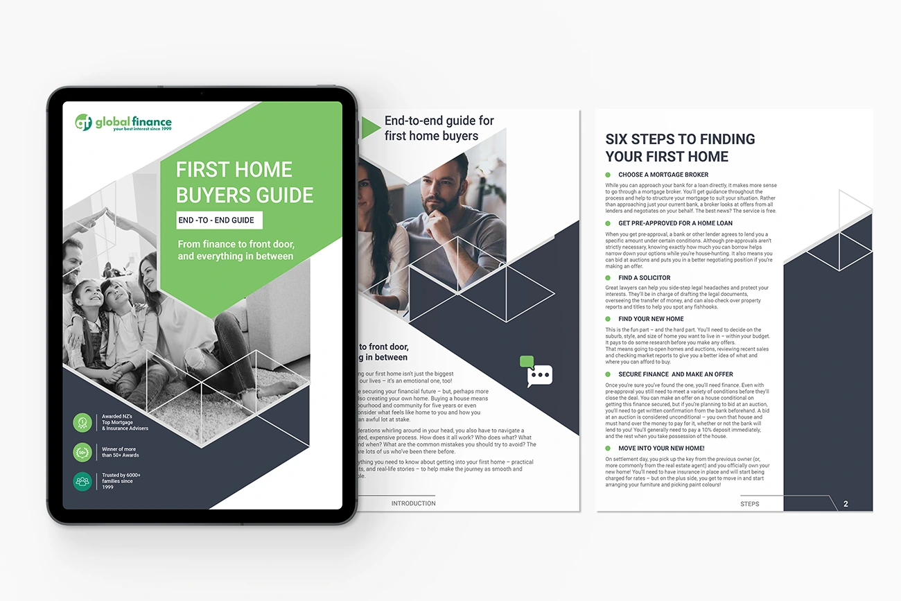 First home buyers online guide designed for Global Finance